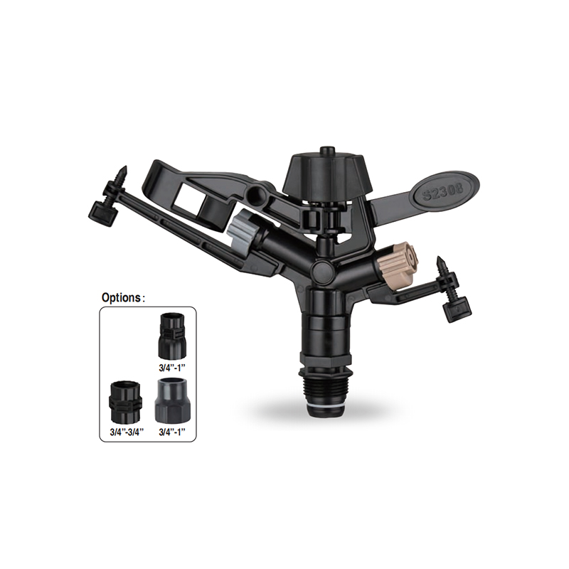 DC-MS2308 Rotary Impact Irrigation Field Orchard Impact Sprinkler Dengan Misting Nozel